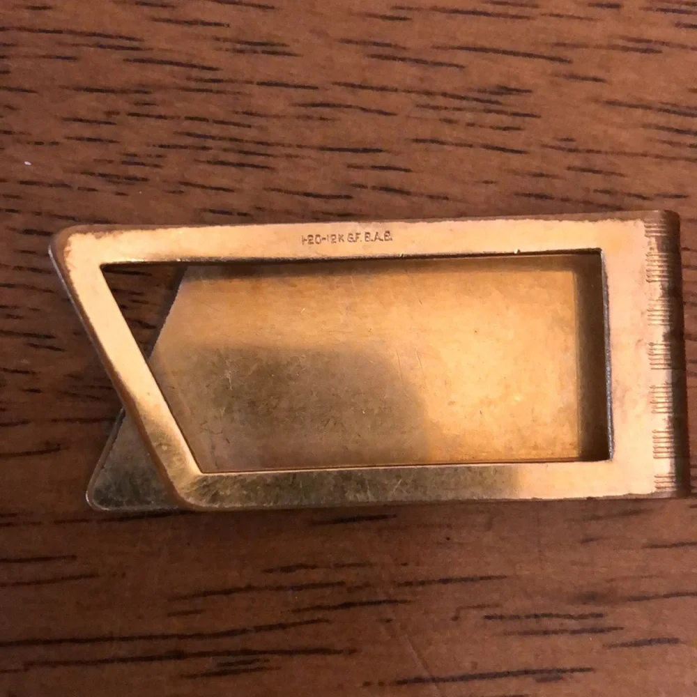 Gold Cash Money Credit Cards Clip 1/20 12k G.F.